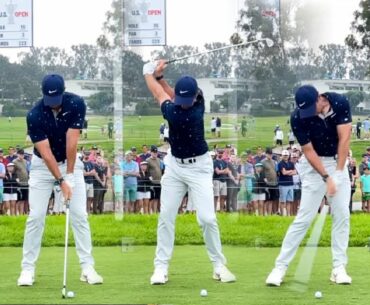 RORY MCILROY IRON SWING - FACE ON - SLOW MOTION