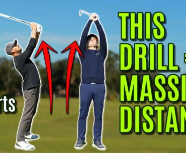 This golf swing drill will add MASSIVE DISTANCE! #shorts #golfswing #golf #ericcogorno