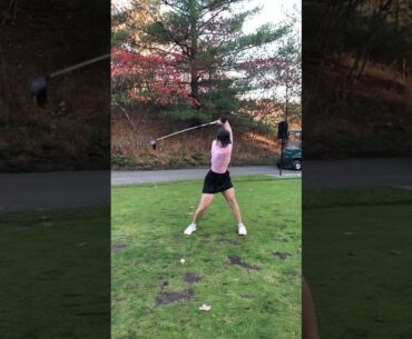 Pure swing #shorts #golfgirl #golfer