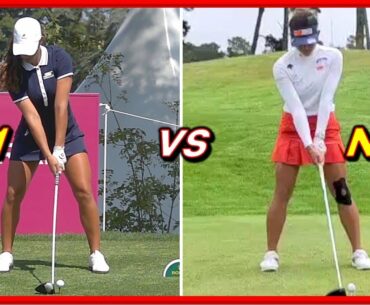 LPGA Distance No.1 "Maria Fassi" vs No.2 "Bianca Pagdanganan" Swing Sequence & Slow Motion