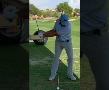 Your Ball Position Is Too Far Back In Your Stance To Turn