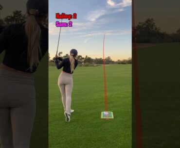 Hitting EVERY Golf Shot Off of the "Divot Daddy" (With Hailey Ostrom)