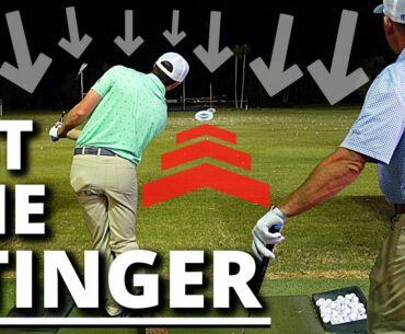 How To Hit A STINGER With Wrist Angle And LOW Finish