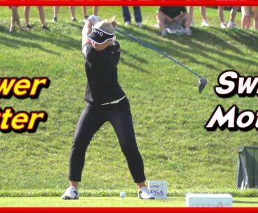 LPGA Power Hitter "Brooke Henderson" Amazing Over Swing & Slow MotionsㅣDriver Iron
