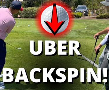 How To Put Uber BACKSPIN On Your Golf Ball (Pitching w/ @Samyigolftips)
