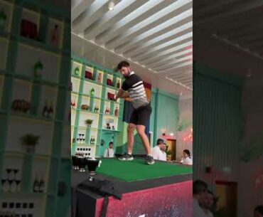 Hitting a Golf Ball Off The Roof of a Hotel In Dubai..