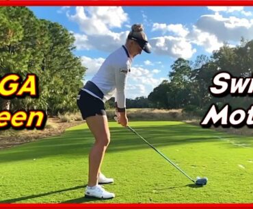 LPGA Queen "Charley Hull" Beautiful Driver -Iron Swing & Slow Motions