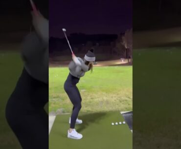 When the range is about to close but you want to finish all your balls… 🏌🏻‍♀️ 🌙 | GOLFSHORT  #shorts