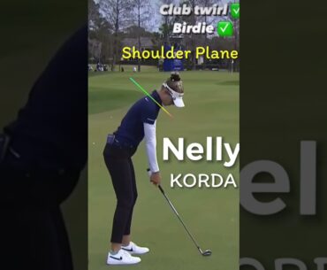 Nelly Korda shoulder plane perfection #lpga  #kpga #golfgirl #pure #power