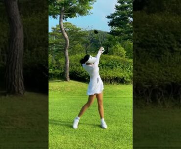 beautiful golf swing