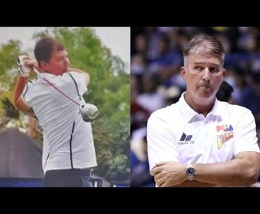 Bakit nag-golf si Jorge Gallent matapos malaman ang promotion bilang SMB coach? | SMB vs Phoenix