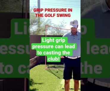 GRIP PRESSURE IN THE GOLF SWING