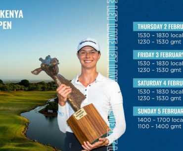 LIVE | Magical Kenya Ladies Open | First Round | Ladies European Tour