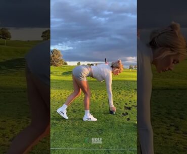 Amazing Golf Swing you need to see | Golf Girl awesome swing | #golf  #shorts Paige Spiranac