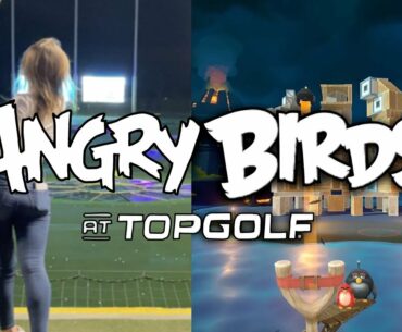 ZHGolf Date Night at TopGolf | Angry Birds Hybrid Only Challenge #topgolf