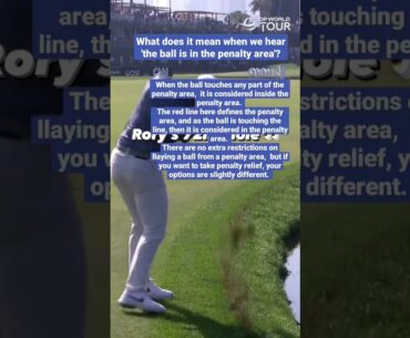 Meaning of Ball Inside Penalty Area - Golf Rules Explained