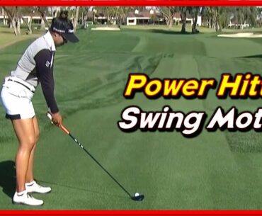 LPGA "Patty Tavatanakit" Powerful Driver-Wood-Iron Swing & Slow Motions
