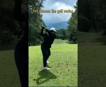 Full Release the Golf Swing by Lady Golfer #golf