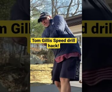 Tom Gillis demonstrates golf swing speed drill! #golf #tomgillisgolf #tigerwoods