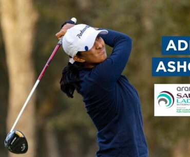 A round of 65 (-7) leaves Aditi Ashok one shot off the lead after Thursday's action in Saudi Arabia