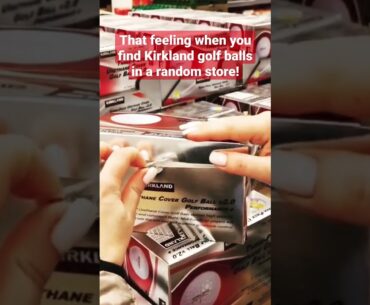 I found Kirkland signature golf balls in a food store in Norway! #golf