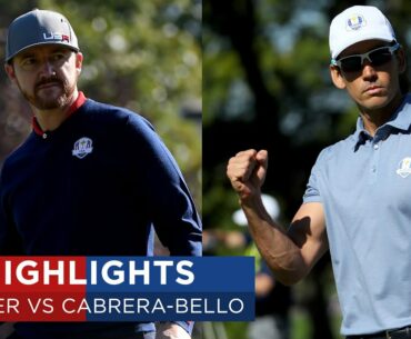 Jimmy Walker vs Rafa Cabrera-Bello | Extended Highlights | 2016 Ryder Cup