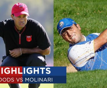 Tiger Woods vs Francesco Molinari | Extended Highlights | 2010 Ryder Cup