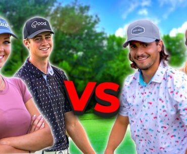 2v2 Golf Match | Claire & Garrett VS Matt & Maddie | GM GOLF