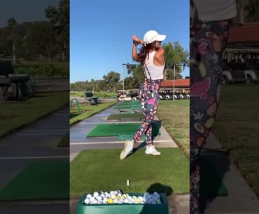 A Series Of Colorful Swings From The Golf Babe 😍😂🙌 #shorts #golfbabe