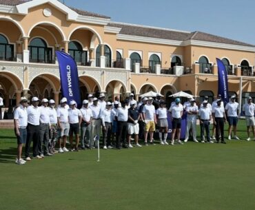DP World ILT20 Cricketers play golf at the Els Club Dubai