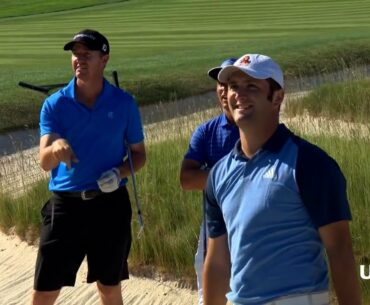 Amateur Jon Rahm Practices at 2016 U.S. Open with Rickie Fowler, Jason Dufner and Jimmy Walker