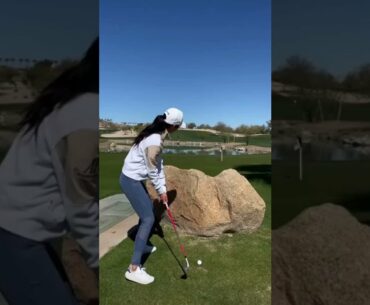 Golf Babe - Between a Rock and a Hard Place - Check description for Bryson Best Tips #shorts