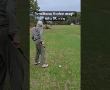 105 YEAR OLD Lady Plays Golf! (Inspiring) #shorts #golfcoach