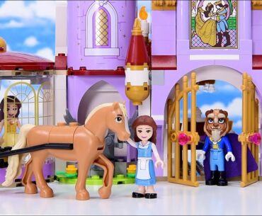 Belle and the Beast's Castle (with Belle's blue dress!) Lego Disney Princess build & review