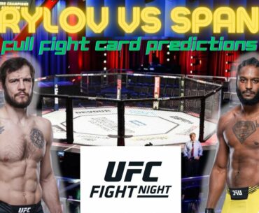 Ufc Fight Night Krylov Vs Spann Full Fight Card Predictions