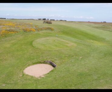 Golf de Belle Ile en Mer - drone aerial video - bleu - Hole#06