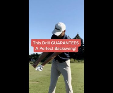This Drill GUARANTEES A Perfect Backswing! Golf Swing Tips #shorts