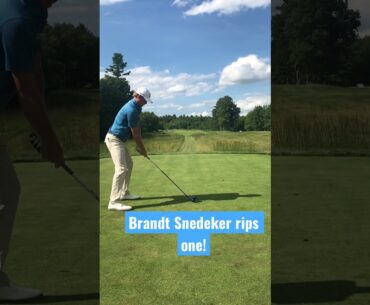 Brandt Snedeker Rips one! #brandtsnedeker #golf #shorts #tomgillisgolf