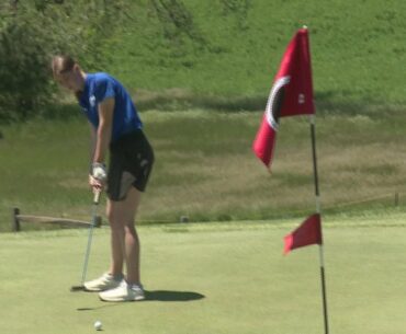 Horrible putting conditions at Iowa Girls' State Golf