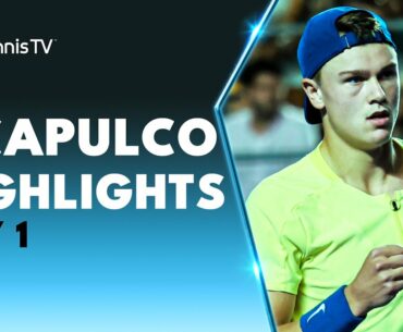 Rune and Shelton Clash; Shapovalov Battles Kecmanovic | Acapulco 2023 Highlights Day 1