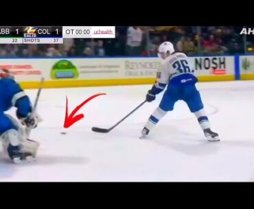 We will see more hockey players try this shootout move..