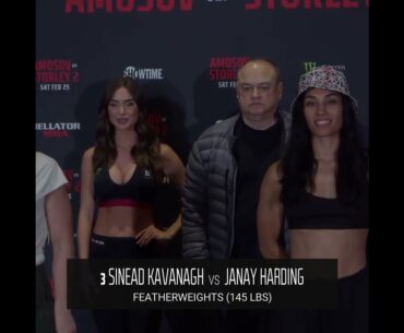 Sinead Kavanagh vs. Janay Harding #Bellator291 Weigh-In Face-Off Staredown