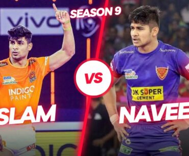 Naveen Kumar VS Aslam Inamdar Stats Comparison || Pro Kabaddi Season 9 || Sports Era