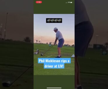 Phil Mickleson rips a driver at LIV! #philmickelson #livgolf #tomgillisgolf