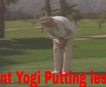 Golf putting lesson from Count Yogi