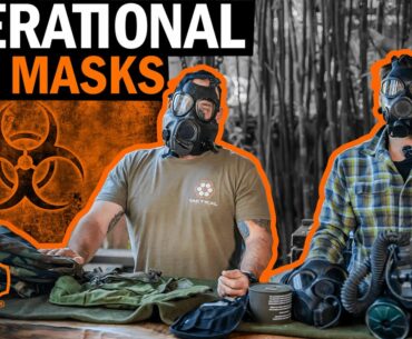 Operational Gas Masks with Navy SEAL "Coch" and Dorr