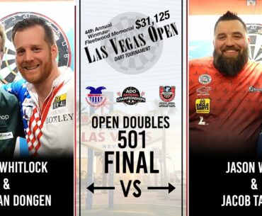 Simon Whitlock & Jules Van Dongen vs Jason Watt & Jacob Taylor | Doubles 501 Final | Las Vegas Open