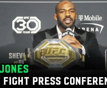 Jon Jones talks Ciryl Gane win: “Francis Ngannou is a big ole p*****” | UFC 285 post-presser