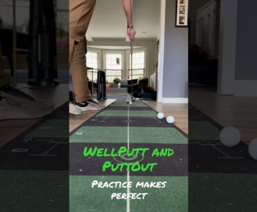 A quick practice session with WellPutt Mat and the PuttOut Trainer
