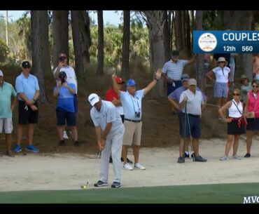 Fred Couples Pitches In 4 EAGLE!!!